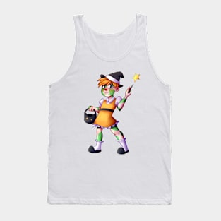 Little Witch Girl Tank Top